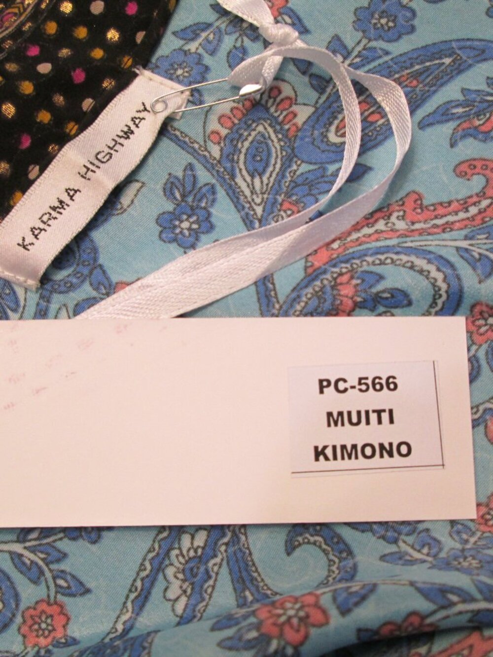 Karma Highway Printed Viscose Kimono – Made in India – NWT - Picture 9 of 9